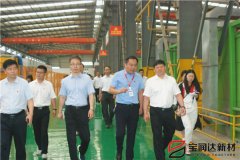 寶豐縣縣委書記、縣長許紅兵率考察團蒞臨寶潤達參觀調(diào)研